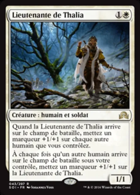Lieutenante de Thalia, carte Magic SOI 43 — extension Ténèbres sur Innistrad
