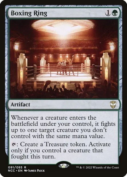 Boxing Ring, Magic card NCC 91 — New Capenna Commander set