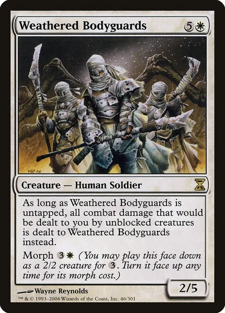 Weathered Bodyguards, Magic card TSP 46 — Time Spiral set