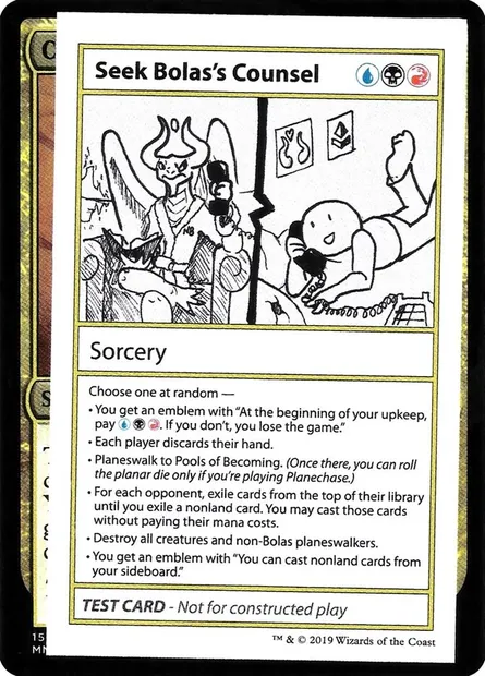 Seek Bolas's Counsel, carte Magic CMB2 98 — extension Mystery Booster Playtest Cards 2021
