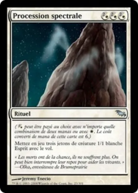 Procession spectrale, carte Magic SHM 23 — extension Sombrelande