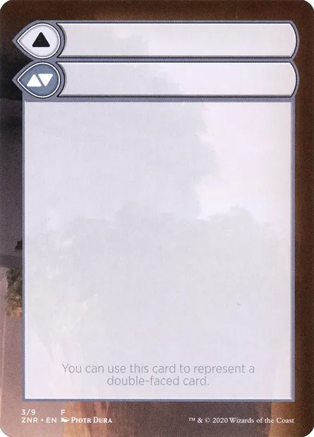 Double-Faced Substitute Card, Magic card SZNR 3 — Zendikar Rising Substitute Cards set