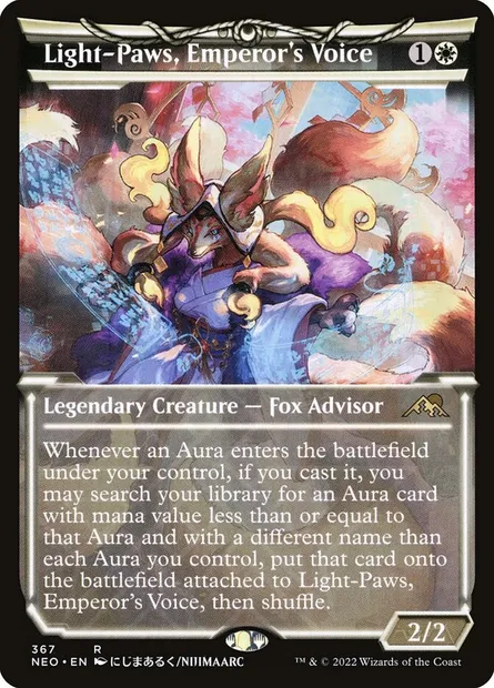 Light-Paws, Emperor's Voice, Magic card NEO 367 — Kamigawa: Neon Dynasty set