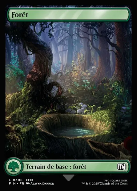 Forêt, carte Magic FIN 306 — extension Final Fantasy