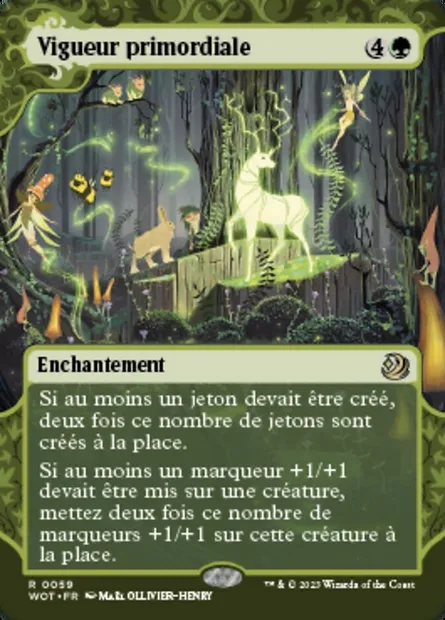 Vigueur primordiale, carte Magic WOT 59 — extension Wilds of Eldraine: Enchanting Tales