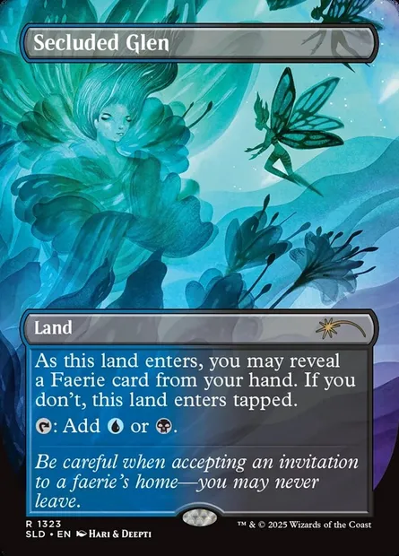 Secluded Glen, Magic card SLD 1323 — Secret Lair Drop set