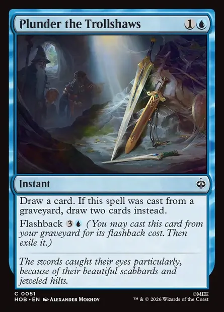 Plunder the Trollshaws, Magic card HOB 51 — The Hobbit set