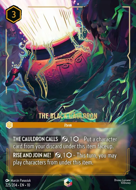 The Black Cauldron, Disney Lorcana card CH10-225 — Whispers in the Well set