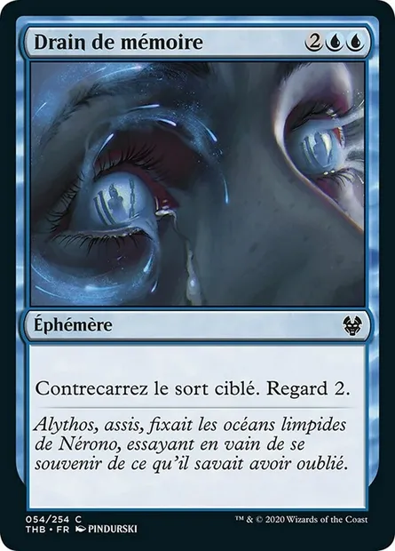 Drain de mémoire, carte Magic THB 54 — extension Theros Beyond Death