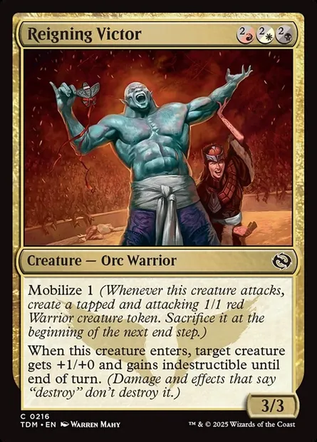 Reigning Victor, Magic card TDM 216 — Tarkir: Dragonstorm set