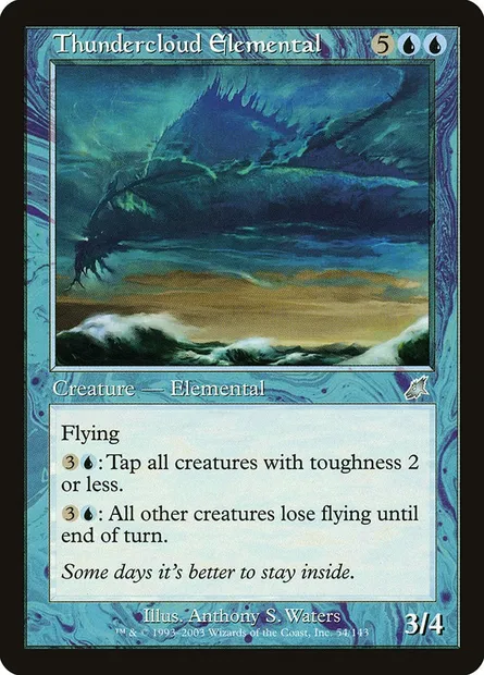 Thundercloud Elemental, Magic card SCG 54 — Scourge set
