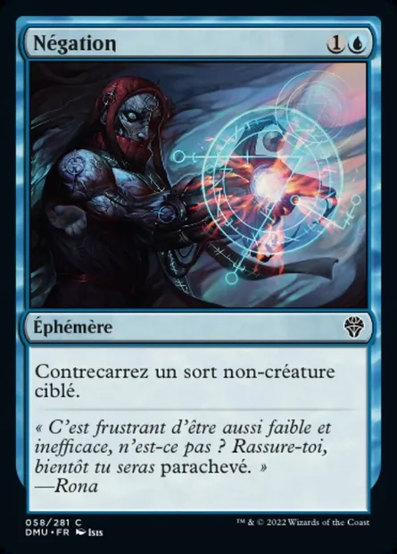 Négation, carte Magic DMU 58 — extension Dominaria Uni