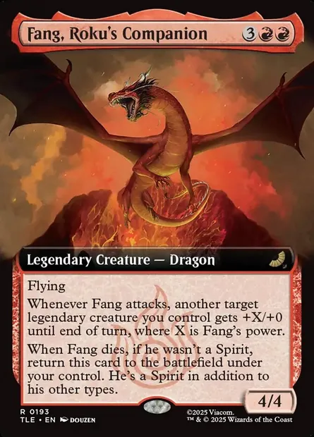 Fang, Roku's Companion, Magic card TLE 193 — Avatar: The Last Airbender Eternal set