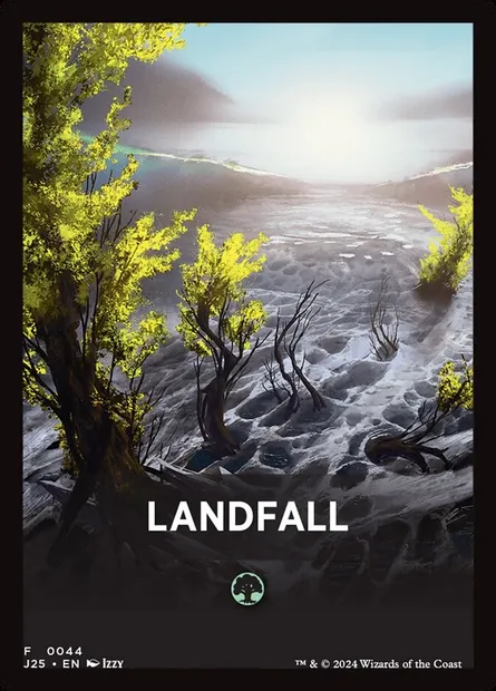 Landfall, Magic card FJ25 44 — Foundations Jumpstart Front Cards set