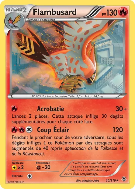 Flambusard, carte Pokémon PHF 10 — extension Vigueur Spectrale