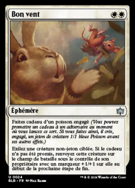 Bon vent, carte Magic BLB 24 — extension Bloomburrow