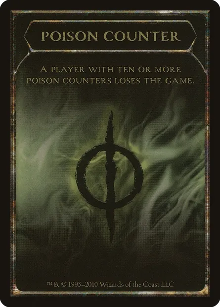 Poison Counter, carte Magic TSOM 10 — extension Scars of Mirrodin Tokens