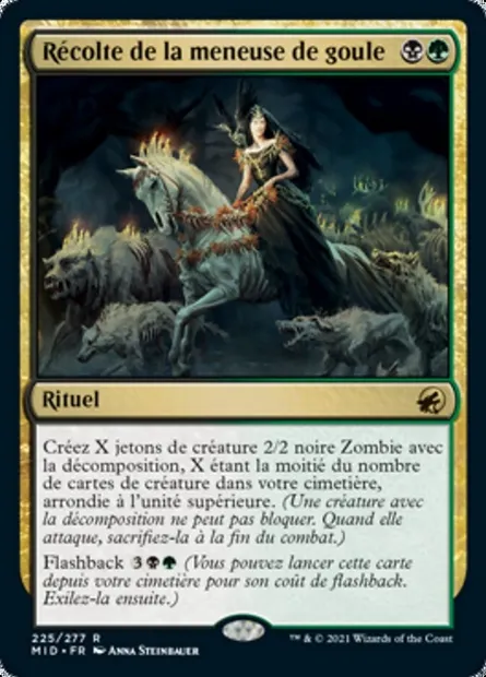 Récolte de la meneuse de goule, carte Magic MID 225 — extension Innistrad : chasse de minuit