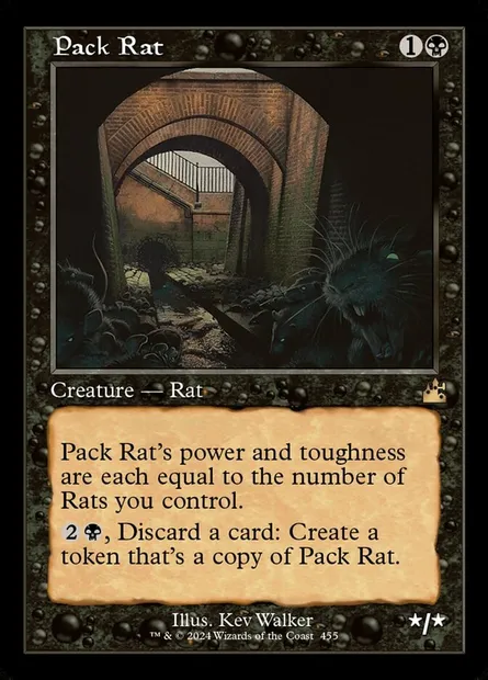 Pack Rat, Magic card RVR 455 — Ravnica Remastered set