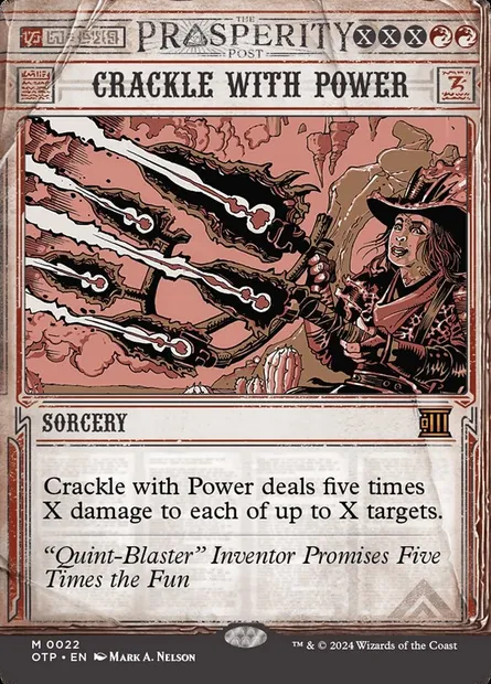 Crackle with Power, Magic card OTP 22 — Breaking News set