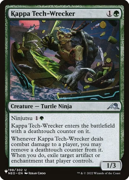 Kappa Tech-Wrecker, Magic card PLST NEO-198 — The List set