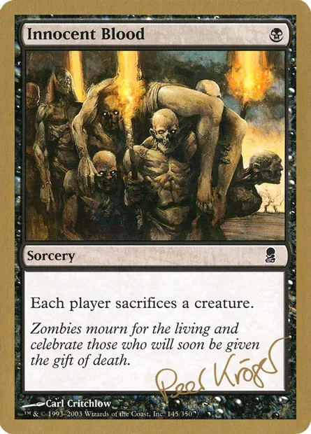 Innocent Blood, Magic card WC03 pk145 — World Championship Decks 2003 set