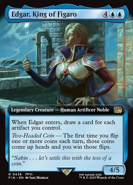 Edgar, King of Figaro, Magic card FIN 436 — Final Fantasy set
