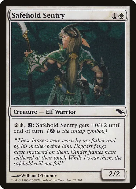 Safehold Sentry, Magic card SHM 22 — Shadowmoor set