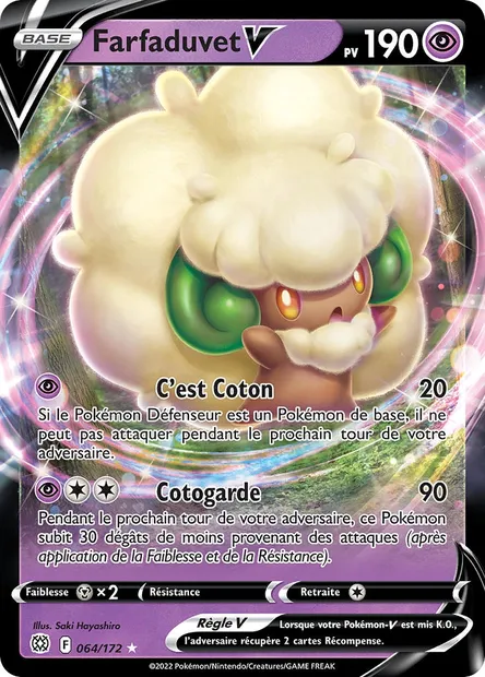 Farfaduvet V, carte Pokémon BRS 064 — extension Stars Étincelantes