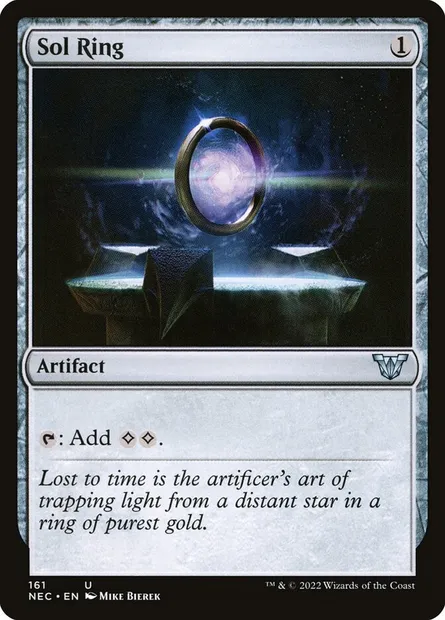 Sol Ring, Magic card NEC 161 — Neon Dynasty Commander set