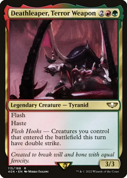 Deathleaper, Terror Weapon, Magic card 40K 115 — Warhammer 40,000 Commander set