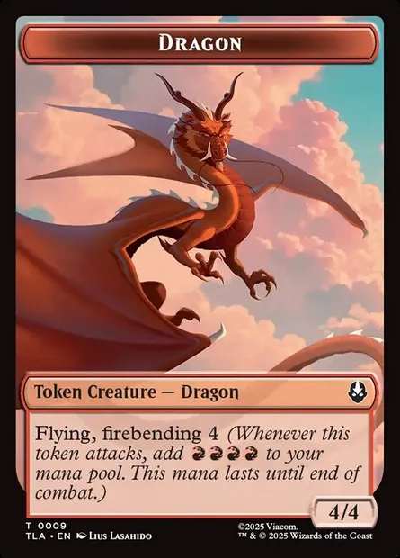 Dragon, Magic card TTLA 9 — Avatar: The Last Airbender Tokens set