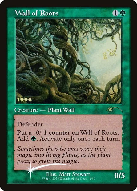 Mur de racines, carte Magic P30A 4 — extension 30th Anniversary Play Promos