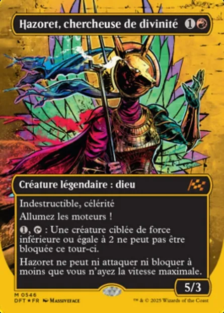Hazoret, chercheuse de divinité, carte Magic DFT 546 — extension Aetherdrift