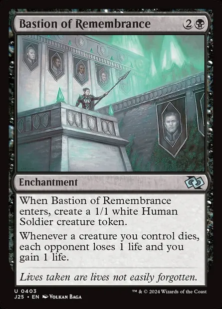 Bastion of Remembrance, Magic card J25 403 — Foundations Jumpstart set