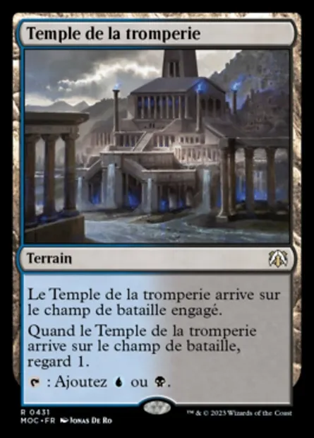Temple de la tromperie, carte Magic MOC 431 — extension March of the Machine Commander