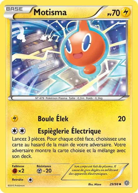Motisma, carte Pokémon AOR 29 — extension Origines Antiques