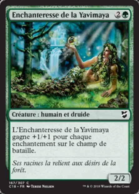 Enchanteresse de la Yavimaya, carte Magic C18 167 — extension Commander 2018