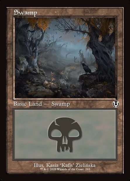 Swamp, Magic card INR 293 — Innistrad Remastered set