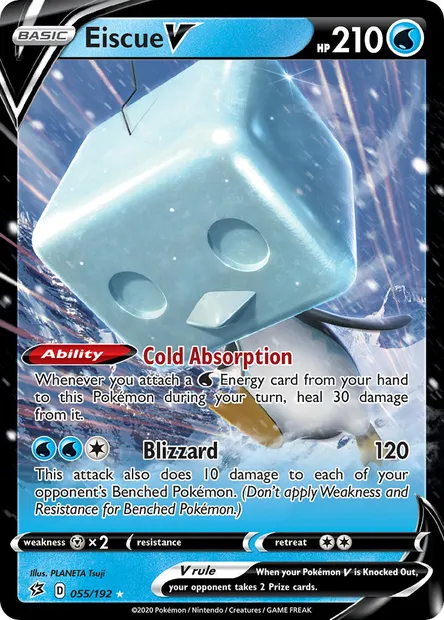 Eiscue V, Pokémon card RCL 55 — Rebel Clash set