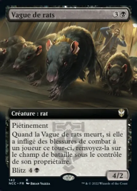 Vague de rats, carte Magic NCC 142 — extension New Capenna Commander
