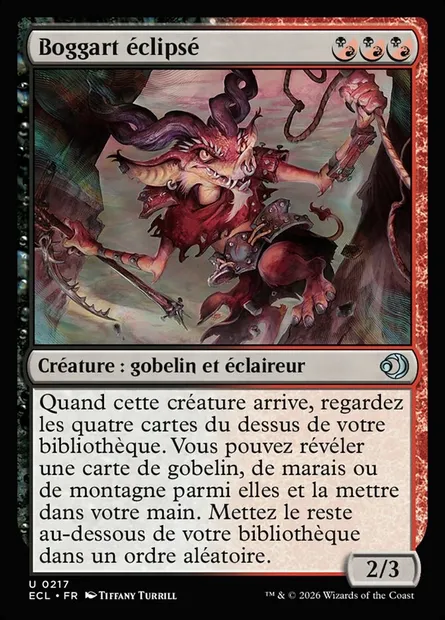 Boggart éclipsé, carte Magic ECL 217 — extension Lorwyn Eclipsed