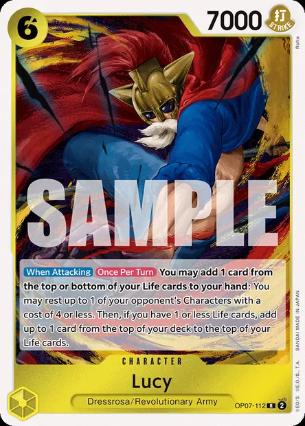 Lucy, One Piece card OP07-112 — 500 YEARS IN THE FUTURE set