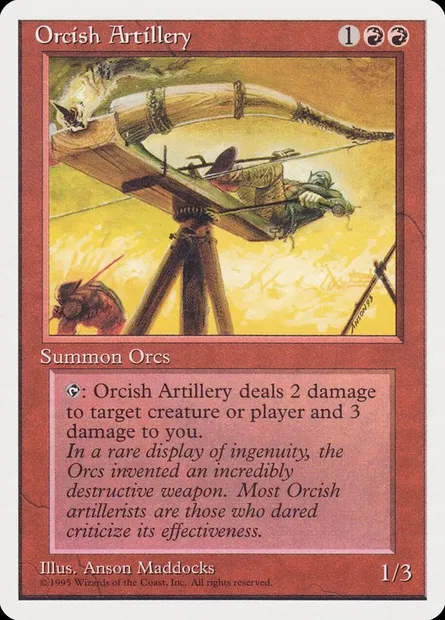 Orcish Artillery, Magic card RQS 35 — Rivals Quick Start Set set