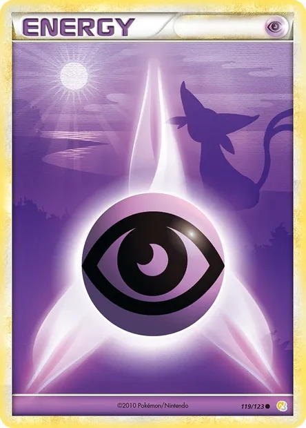 Énergie Psy, carte Pokémon HS 119 — extension HeartGold SoulSilver