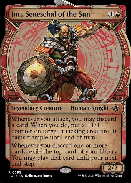Inti, Seneschal of the Sun, Magic card LCI 295 — The Lost Caverns of Ixalan set