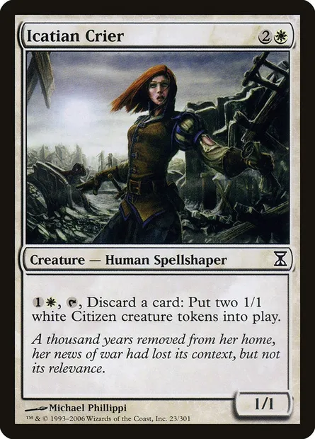 Icatian Crier, Magic card TSP 23 — Time Spiral set