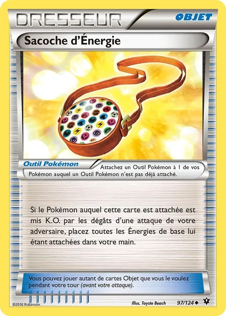 Sacoche d'Énergie, carte Pokémon FCO 97 — extension Impact des Destins