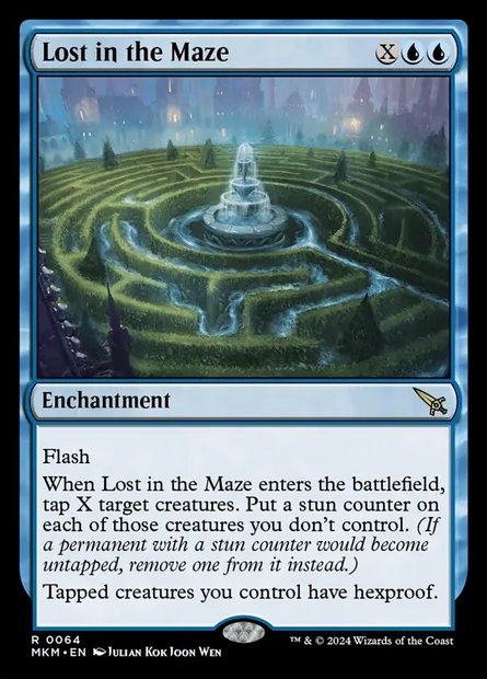 Lost in the Maze, Magic card MKM 64 — Murders at Karlov Manor set