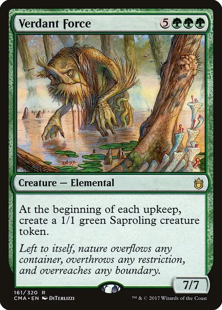 Verdant Force, Magic card CMA 161 — Commander Anthology set